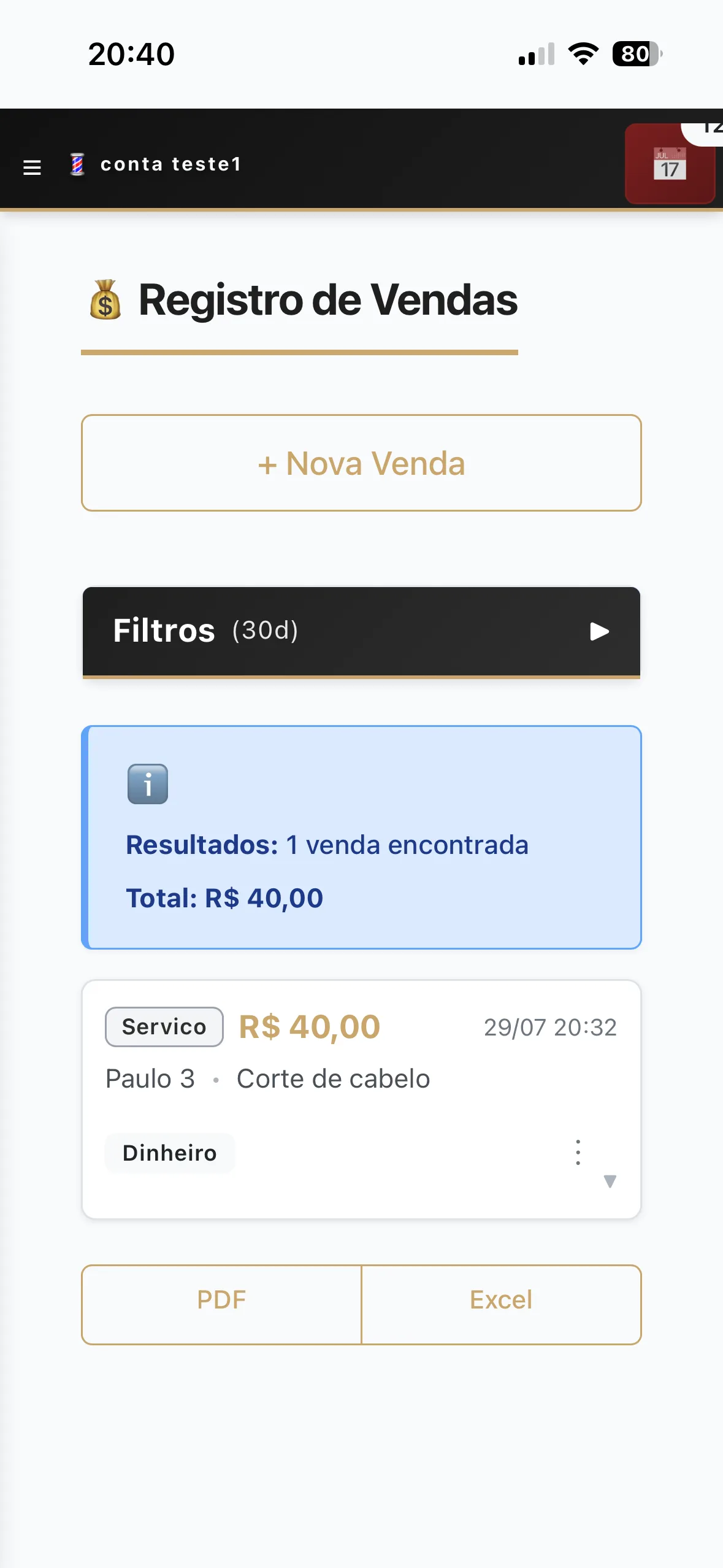 PWA instalado no celular